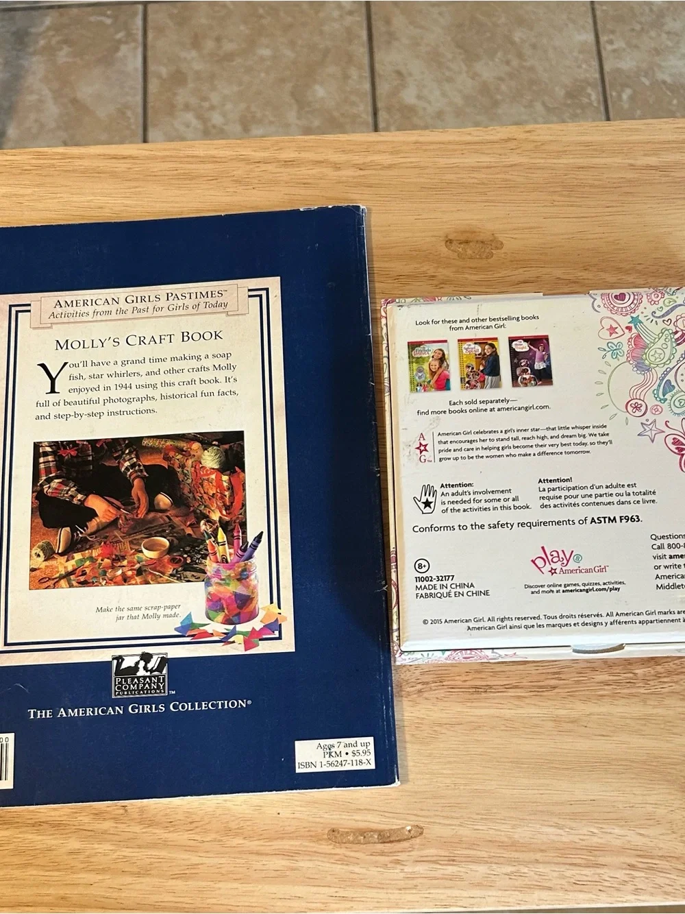 American Girl Doll Activity Bundle - Vintage Molly Craft Book & Truly Me Game
